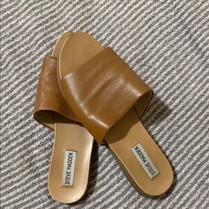 Steve Madden Tan Leather Sandals